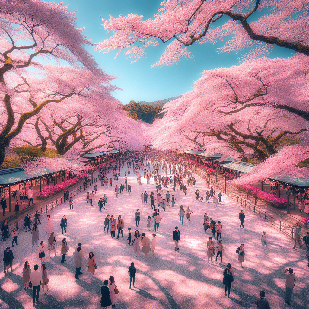 The weeping cherry tree in Maruyama Park, Kyoto.