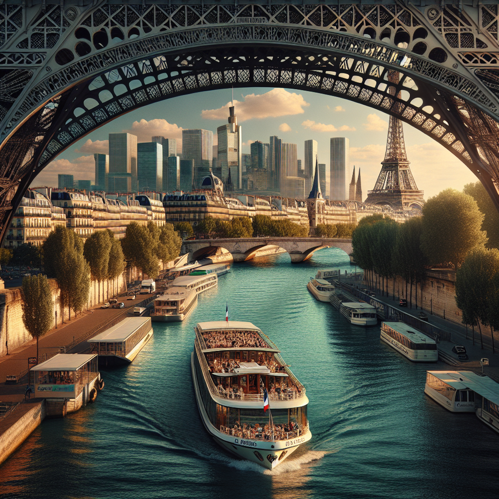 A picturesque cruise along the River Seine.